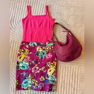 Charter Club Multicolor Floral Pencil Skirt